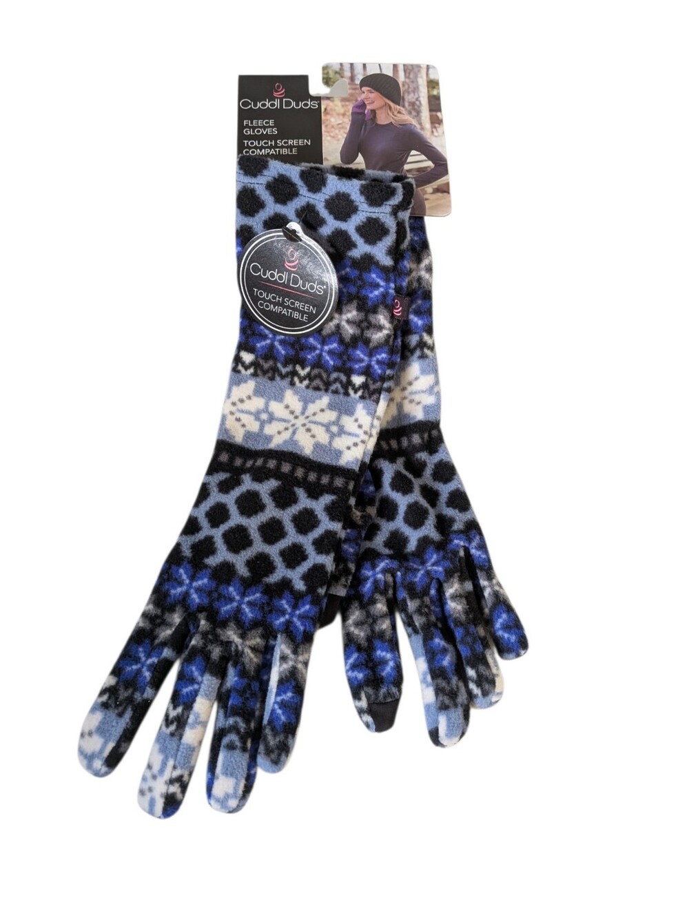 Cuddl Duds fleece touchscreen-compatible gloves....Size ..O/S
